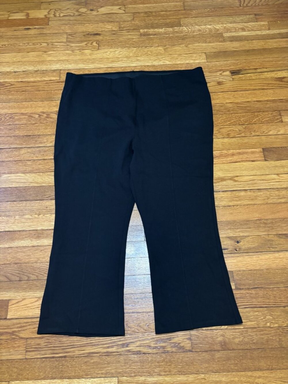 Old Navy Womens Stevie Flare Pants Plus Size 4X Black Extra High Rise Pull On